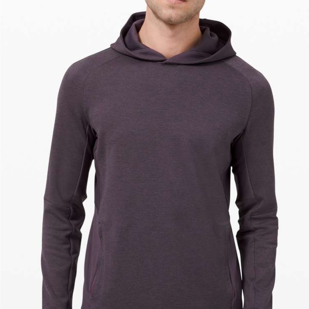 Lululemon Textured Tech Hoodie
Heathered Grape Thistle / Graphite Grey in small